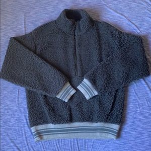 American Eagle Grey Sherpa Jacket